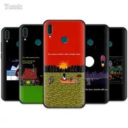 Художественные 8-битные цитаты Чехлы для huawei Honor Y9 Y7 Y6 Y5 2019 9X8X10 Lite силиконовый чехол P20 P30 Pro черный мягкий чехол для телефона