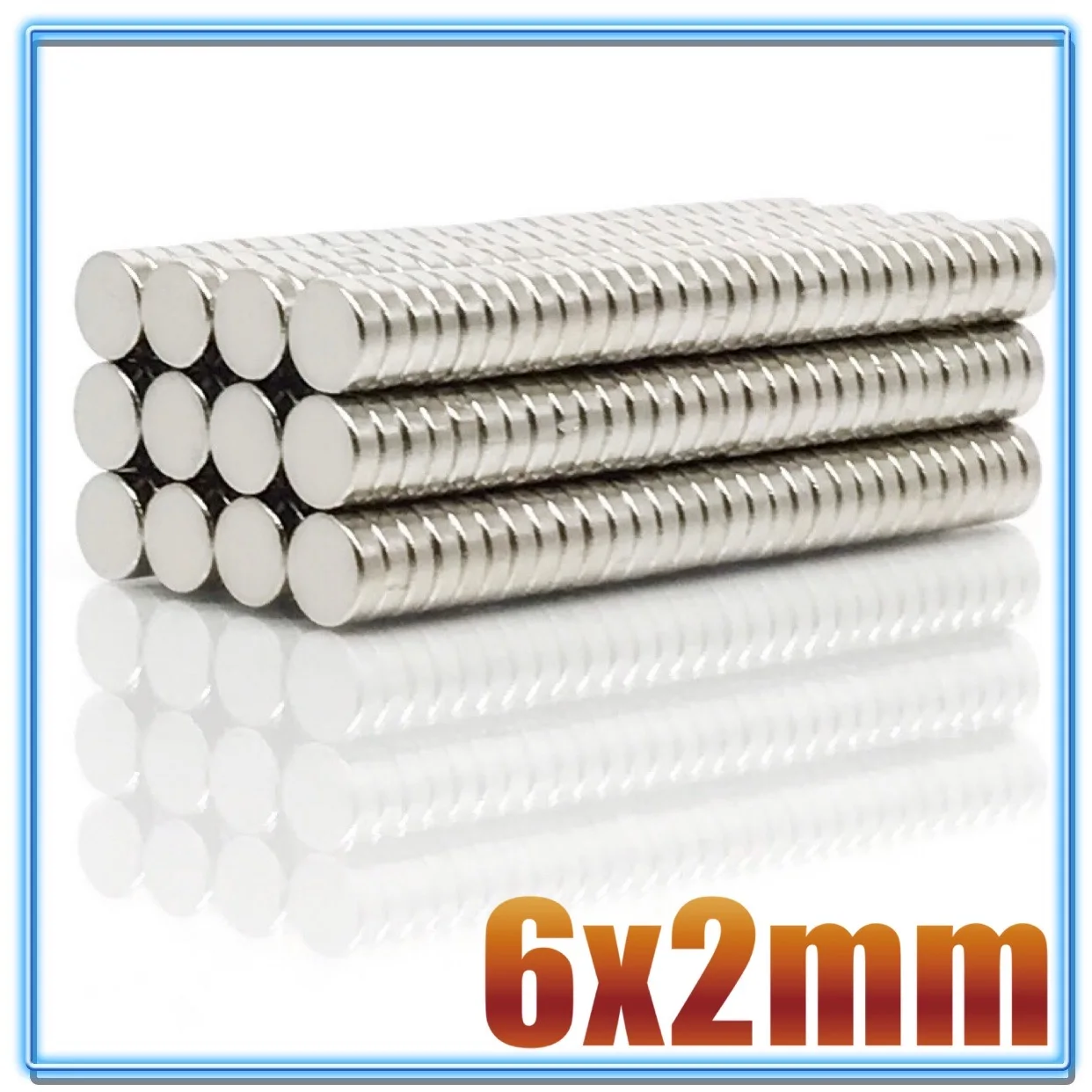 Round Magnets Neodymium Magnets 20/50/100/200/500Pcs 6x2 Round NdFeB Neodymium Magnet N35 Super Powerful Small Magnets Permanent Magnetic Disc 6*2