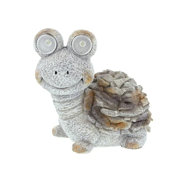 

Patio Garden Statue Led Lamp Resin Solar Light Outdoor Lawn Ornament Night Yard Pathway Home Turtle Shape Decoration