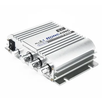

300W 12V Car Home Super Bass Mini Hi-Fi 2.1 Stereo Amplifier MP3 MP4 Audio Amplifier Booster Subwoofer Auto Motorcycle