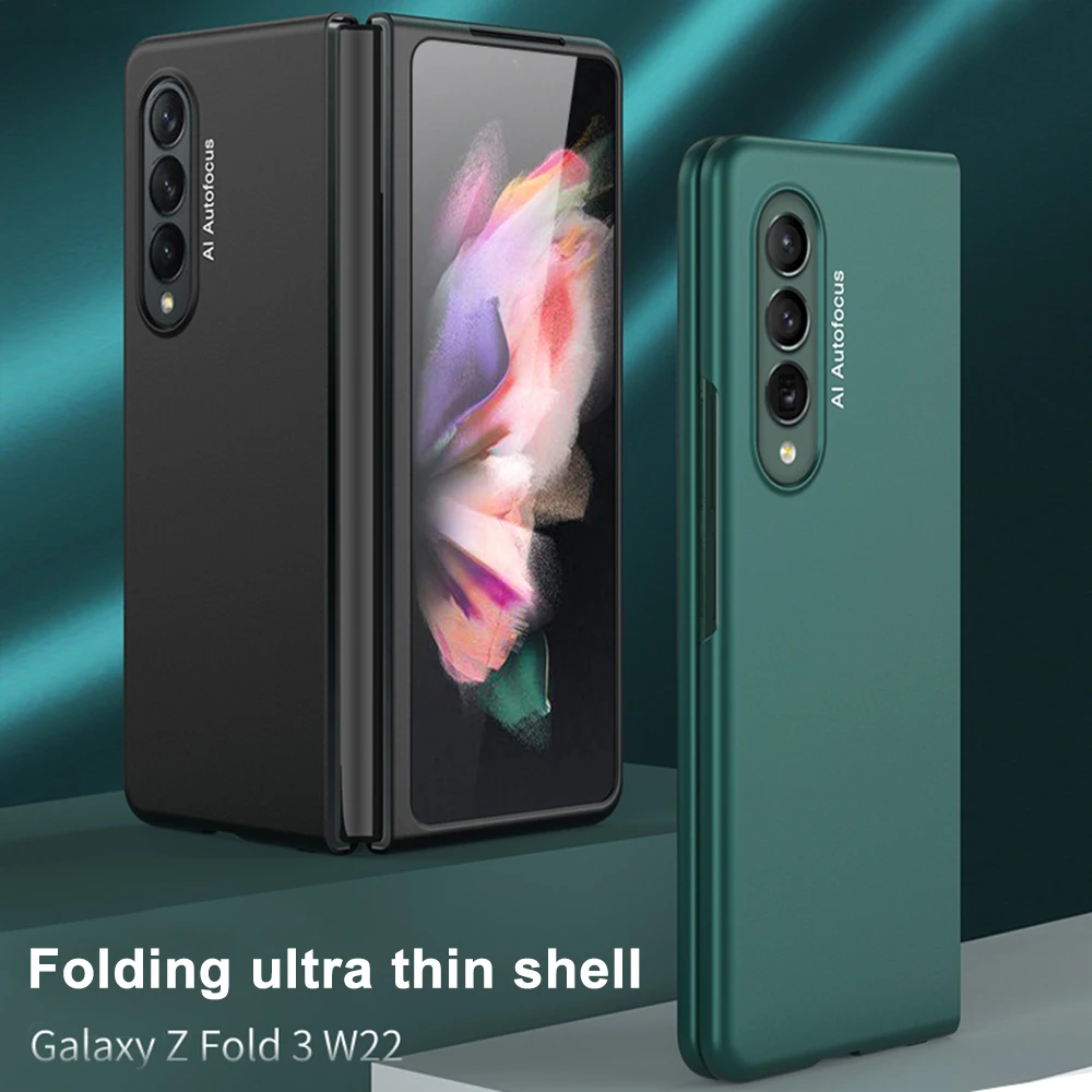 

Матовый ультратонкий жесткий пластиковый чехол Kisscase для Samsung Galaxy Z Fold 3, деловой Тонкий противоударный защитный чехол