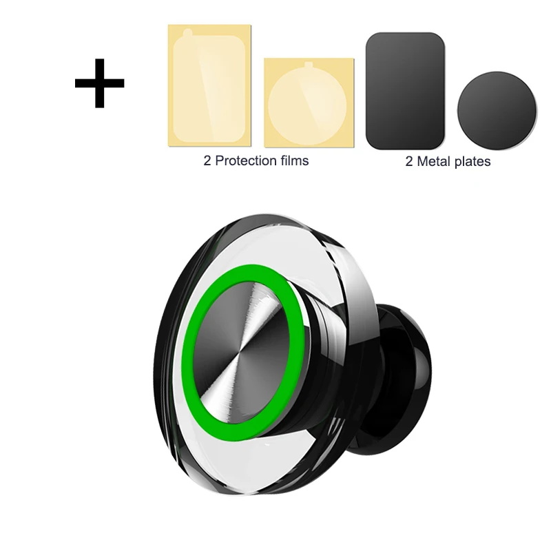 Универсальный магнитный автомобильный держатель для мобильного телефона Универсальный Автомобильный держатель для iPhone/Xiaomi коврик держатель для телефона, с gps-системой - Цвет: dashboard-green