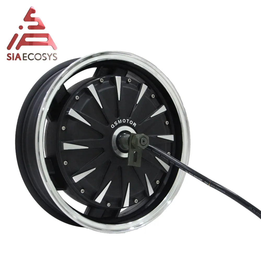 US $283.00 QSMOTOR 14inch 2000W 260 35h V4 Electric BLDC Wheel Hub Motor