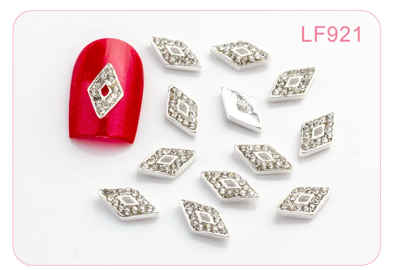 Орнамент для ногтей Золотой ромб рамка V Лук Стиль онлайн знаменитостей полосы украшения ногтей алмаз