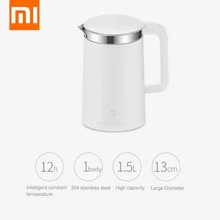 XIAOMI MIJIA Электрический чайник умный постоянный контроль температуры воды чайник самовар 1.5л Теплоизоляция чайник Поддержка приложения