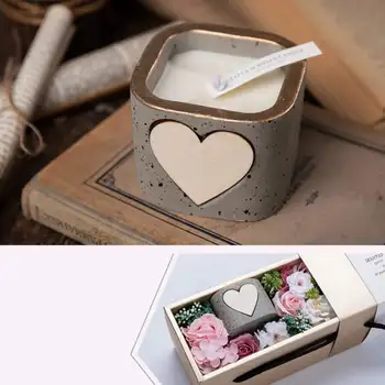 

Artificial Soap Rose Flower With Gift Box Organizer Exquisite Romantic Present For Wedding Valentine's Day Party Supplies g