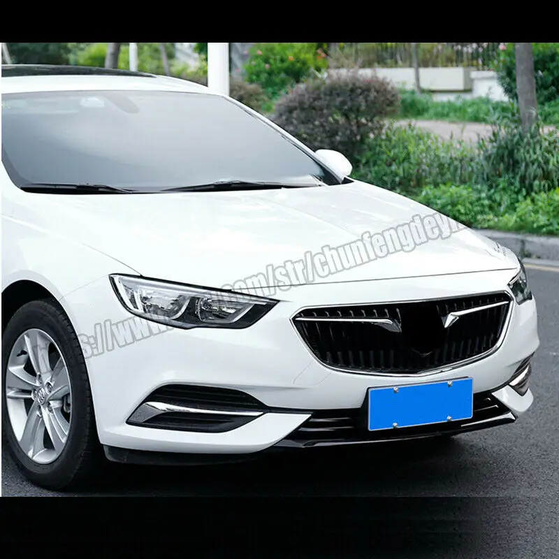 Модификация автомобиля автомобильные аксессуары ABS черный передний бампер губы полосы крышка отделка Подходит для Buick Regal