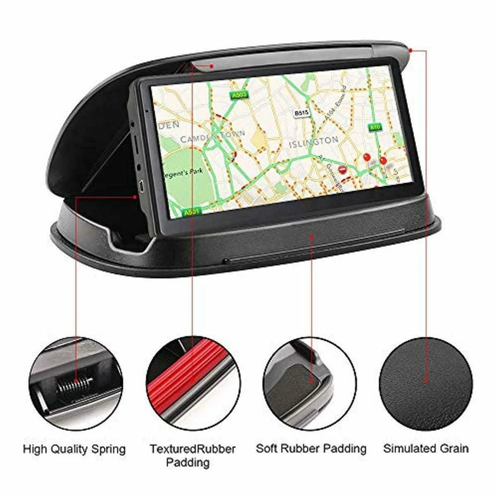Soporte de teléfono para coche, soporte para salpicadero, antideslizante, Beanbag, fricción, GPS, para Garmin|Cargadores| -