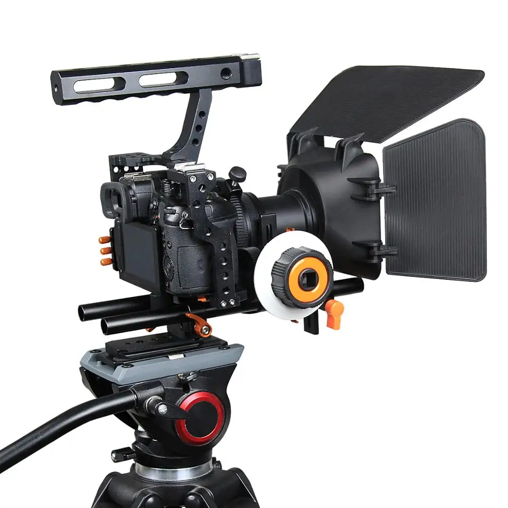 Профессиональный ручной DSLR Камера видео клетка стабилизатор комплект + Приборы