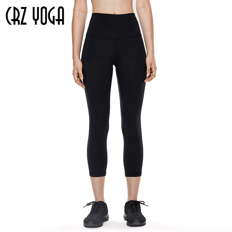 CRZ YOGA Women's Naked Feeling II High Waist Leggings Capri Yoga Pants Tummy Control -21 Inches CRZ YOGA Women's Naked Feeling II High Waist Leggings Capri Yoga Pants Tummy Control -21 Inches