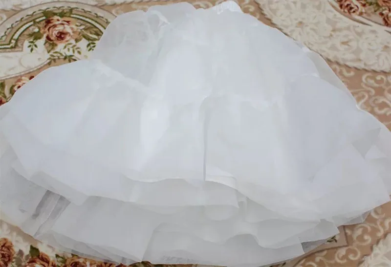 Women cotton organze hoopless crinoline underskirt puffy tulle costume accessory girls fluffy skirt bouffant lolita petticoat