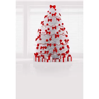 

Photography Backdrop Red bow Christmas Tree Birthday Background Photo Studio Portrait Baby Shower Festival Advertisement Banner