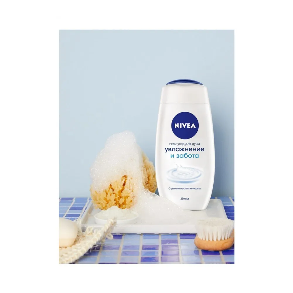 Крем гель Nivea для душа &quot Нежное увлажнение с ценным маслом миндаля 250мл|Гели