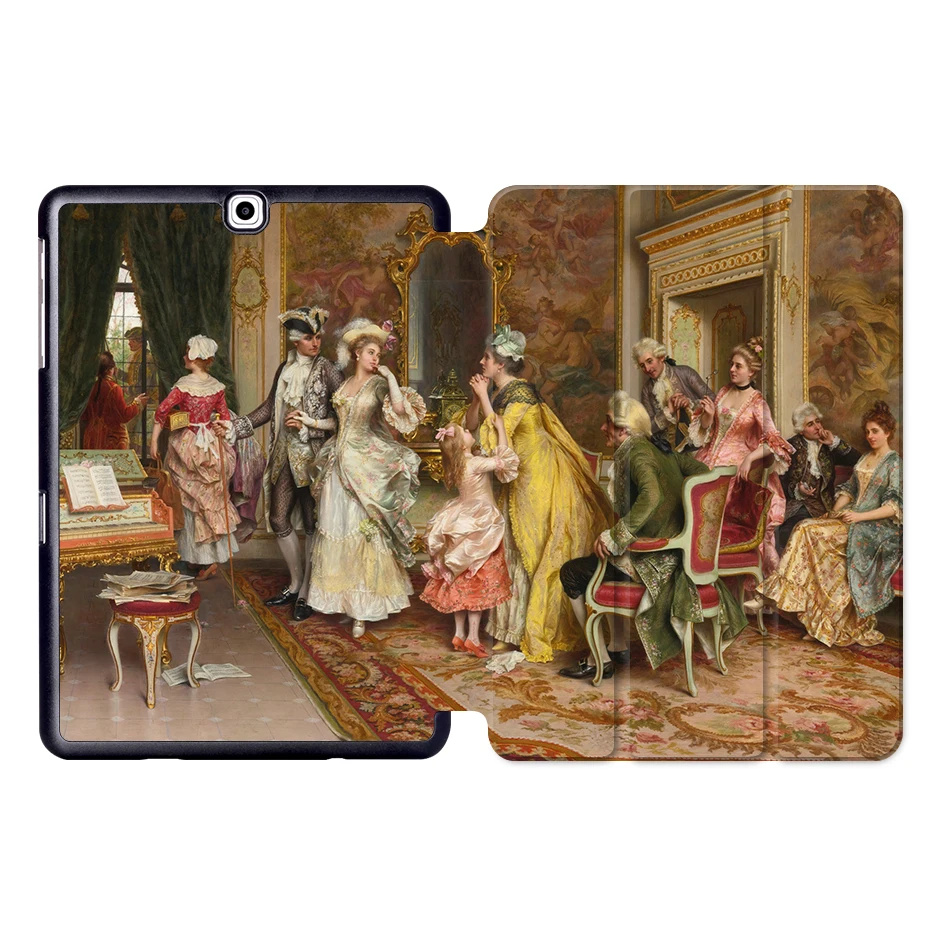 SS19 MTT чехол из искусственной кожи для samsung Galaxy Tab S2 9,7 ''T810 T815 T813 T819 Магнитный Флип-Стенд чехол для планшета с масляным рисунком - Цвет: SS19