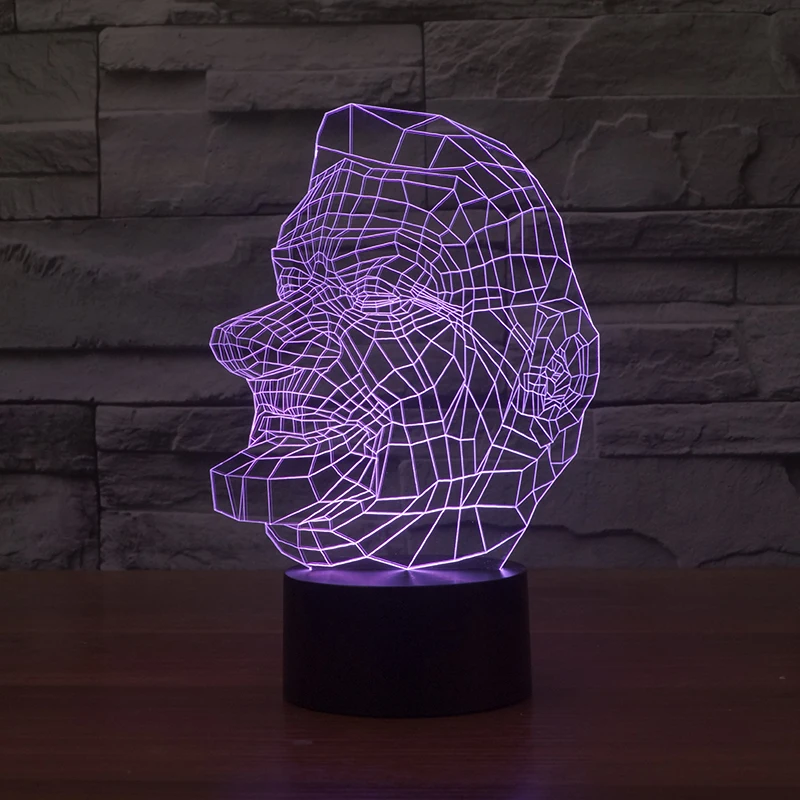 

Portrait Of A Stone Man 3d Lamp 7 Color Led Night Lamps For Kids Touch Led Usb Table Lampara Lampe Baby Sleeping Nightlight