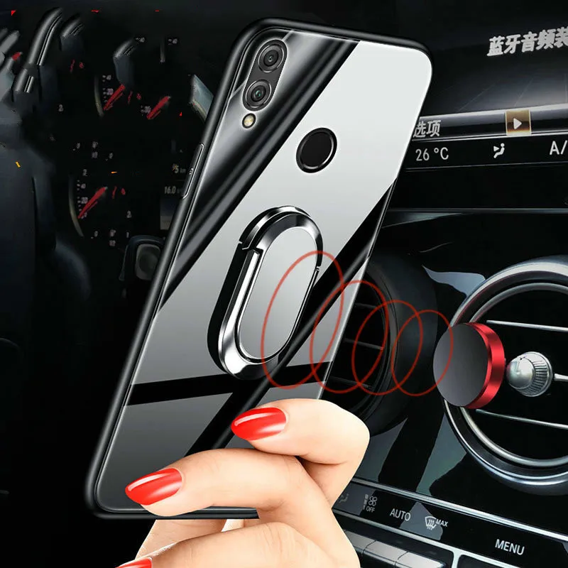 Чехол для huawei P Smart чехол из закаленного стекла противоударный магнитный автомобильный держатель для huawei P Smart Z Plus p30 защитный чехол