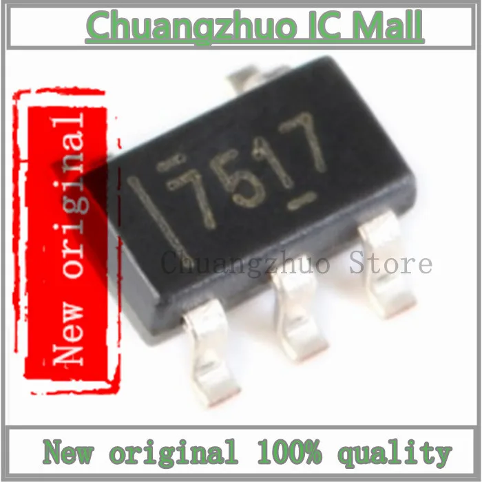 10 unids/lote UCC27517DBVR UCC27517 7517 SOT23-5 IC Chip original nuevo