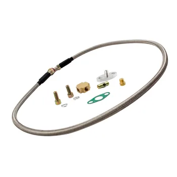 

T3 T4 T3/T4 T70 T66 TO4E Oil Cold Turbo Universal Oil Line Oil Feed Line Kit