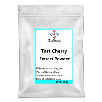 

100-1000g High quality pure Tart Cherry Juice Extract Powder Prunus Cerasus Acerola Powder Supports Antioxidant free shipping.