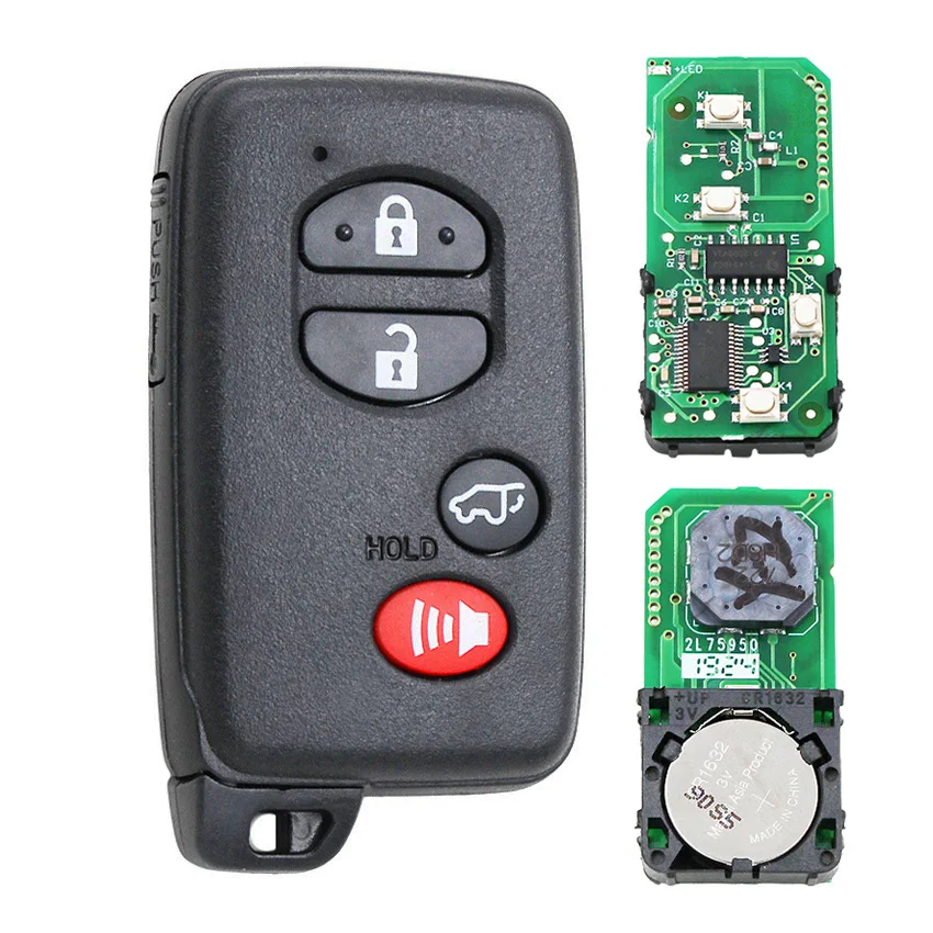 3+ 1-SUV Кнопка смарт-карта США ASK314.3Mhz ID71-0140 с TOY48 Аварийный ключ использовать для Toyota Carmy eiz Pardoa Aalon 2005-2010
