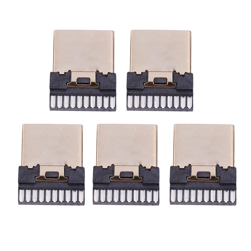 5 шт. HDMI Male 19 Pins A Type Разъем под пайку замена на окончание ремонта|Вилки с розеткой| |