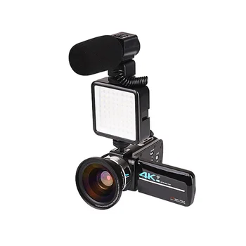 

Video Recorder 4K HD Studio Vlogging 16X Digital Zoom WiFi Camera Travel Live Streaming Webcam Outdoor Camping Mini Portable