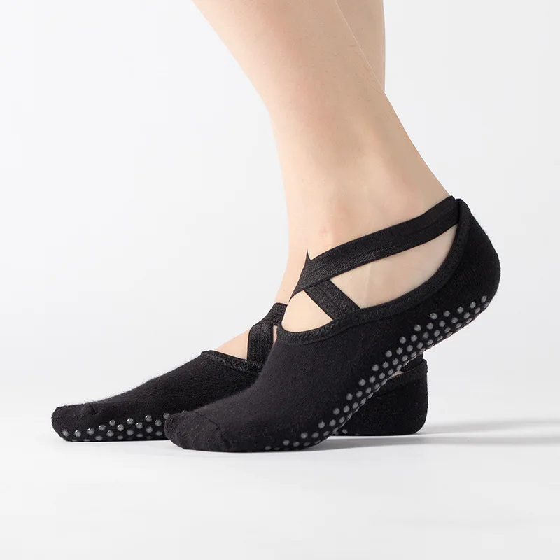 Women High Quality Bandage Yoga Socks Anti-Slip Quick-Dry Damping Pilates Ballet Good Grip For Cotton | Спорт и развлечения
