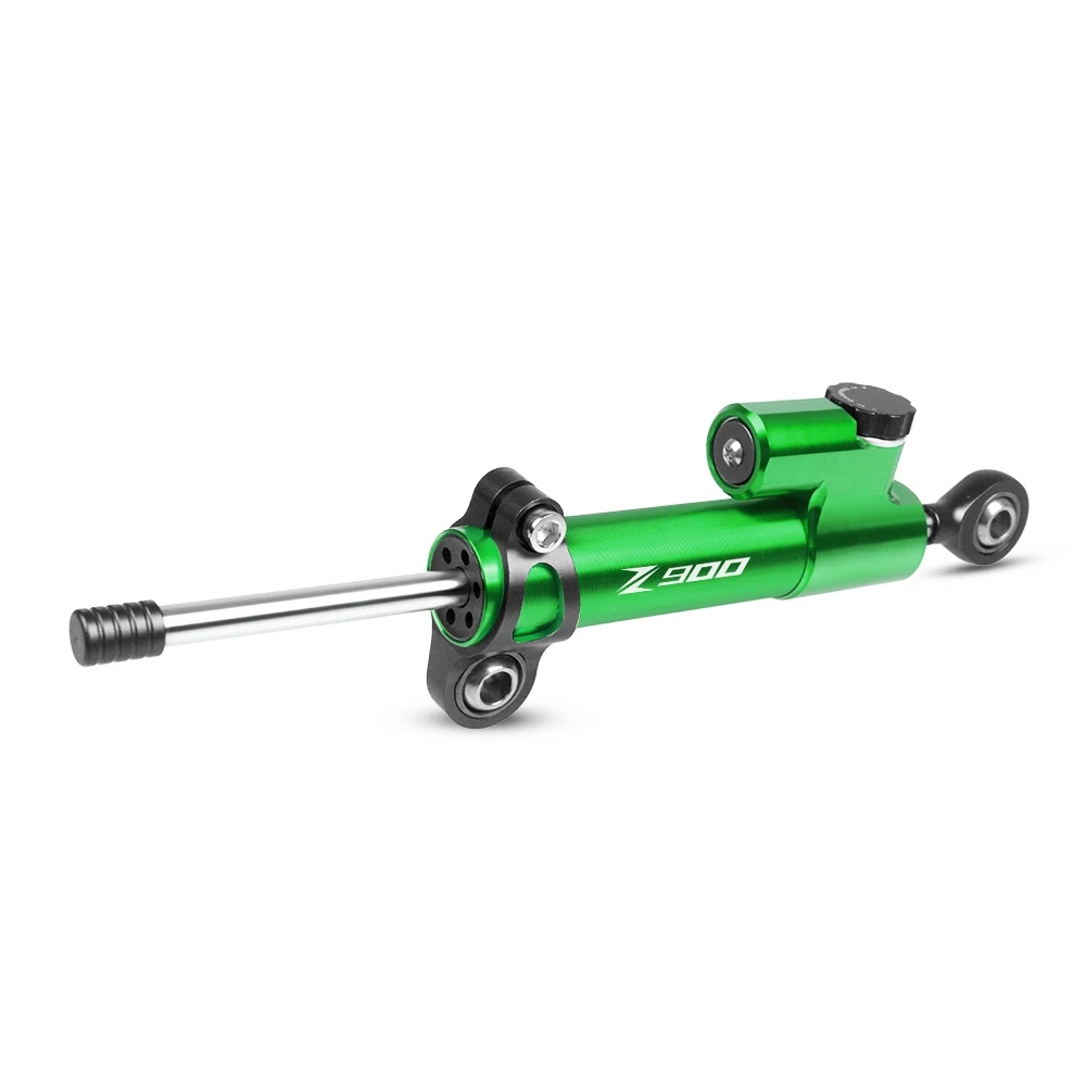 Black-Green Мото CNC мотоцикл рулевой демпфер Стабилизатор Линейный Обратный контроль безопасности для Kawasaki Z900 Z 900 - Цвет: Black-Green