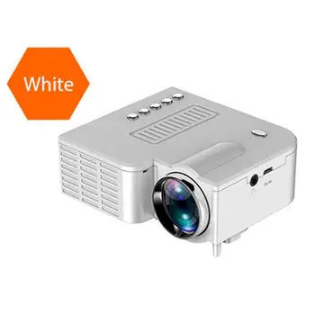 

Fashion Black / White 16.7M Portable Video Projector Home Theater Cinema Office Supplie Support For Smart Phones For Android 8.1
