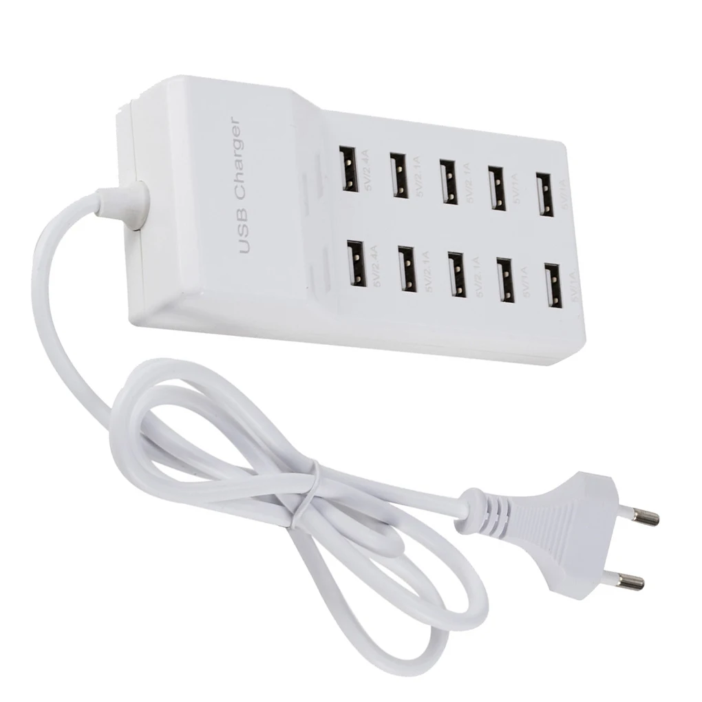 IMice 10 портов USB зарядное устройство телефон планшет USB устройство путешествия настольное зарядное устройство концентратор питания США вилка ЕС вилка