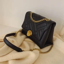 Высокоуровневая Маленькая женская сумка в иностранном стиле, новая модная Корейская версия, универсальная текстурированная сумка-мессенджер, сумка на плечо с цепочкой