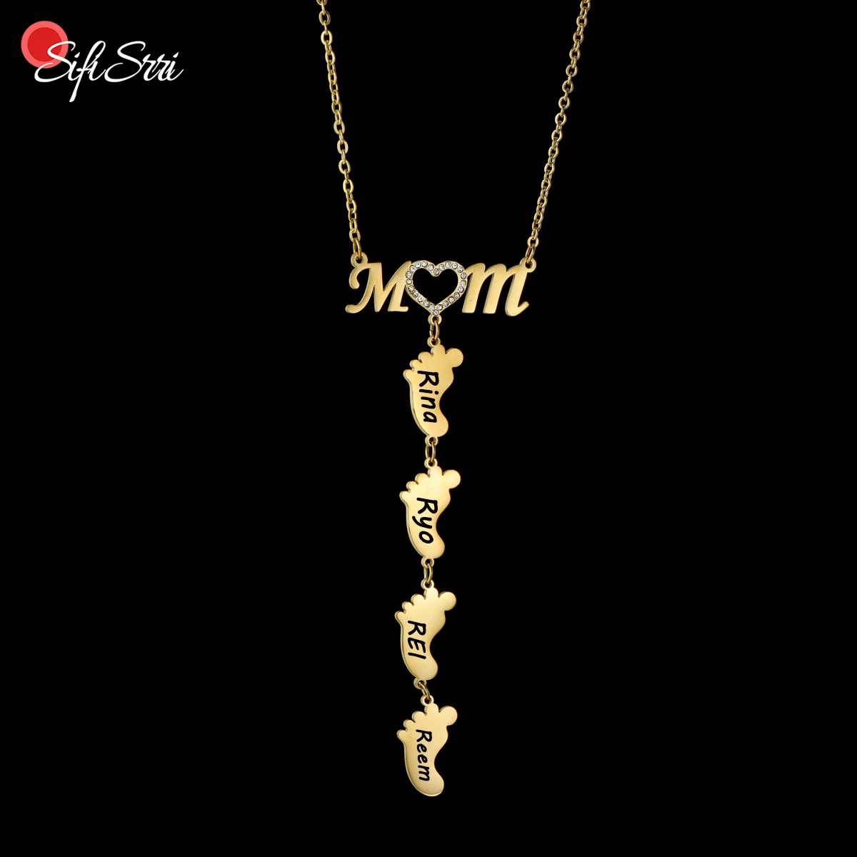 Collana cuore pendente con zirconi in argento 925 - Phy Gioielli