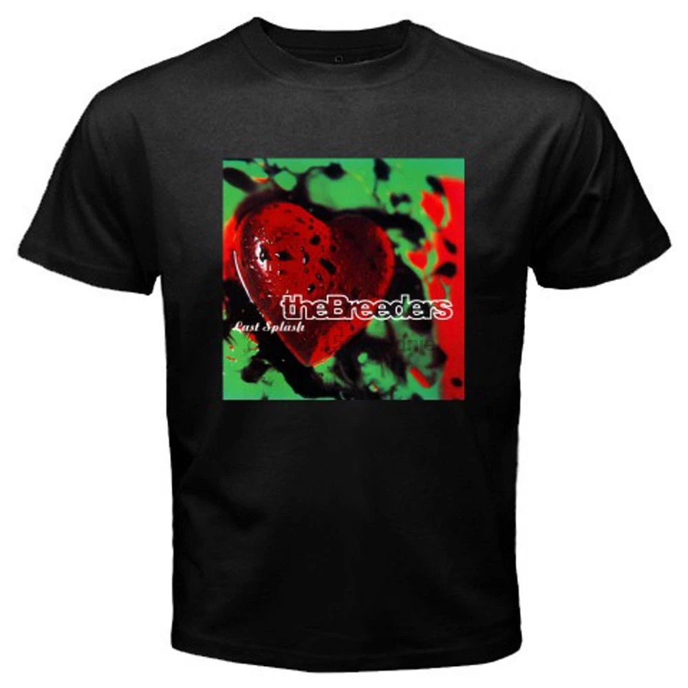 Новый The Breeders последний всплеск альбом Обложка логотип мужская Черная футболка