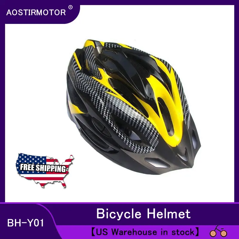 

AOSTIRMOTOR US STOCK Bicycle Helmet MTB Ultralight Road Bike Helmet Mountain Bike Helmet Outdoor Riding Man Woman Cycling Helmet