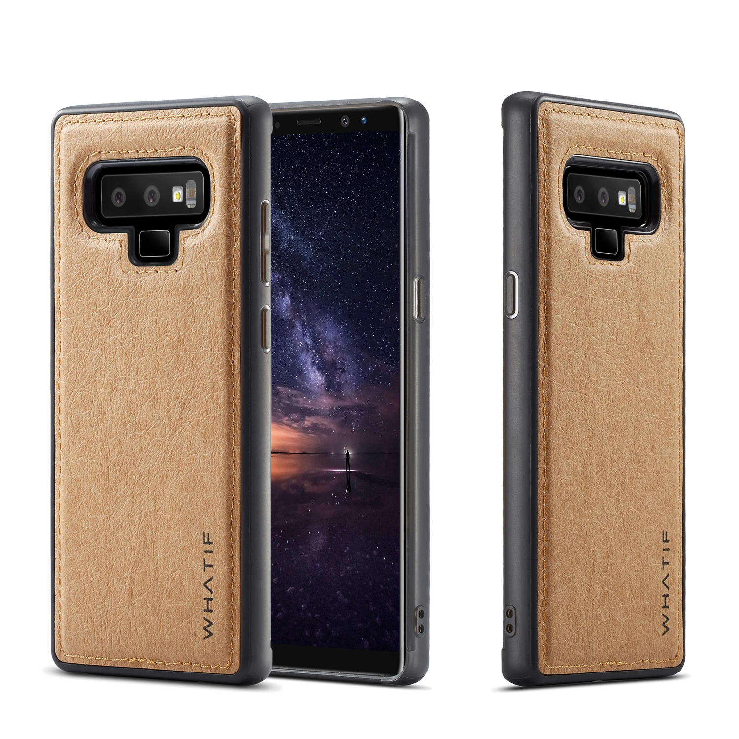Для samsung Galaxy Note 9 8 S8 S9 S10 Plus чехол силиконовый крафт-бумага класса люкс кожаный мягкий чехол для Galaxy Note 10 Plus - Цвет: Коричневый