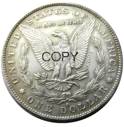 США 1887-S Морган доллар Посеребренная копия монеты