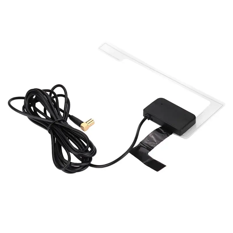 DAB/DAB+- 301- SMB Car Digital Active Antenna Universal for Radio TV Receiver Box Digital Auto Radio Aerial Antenna Cable LX9A