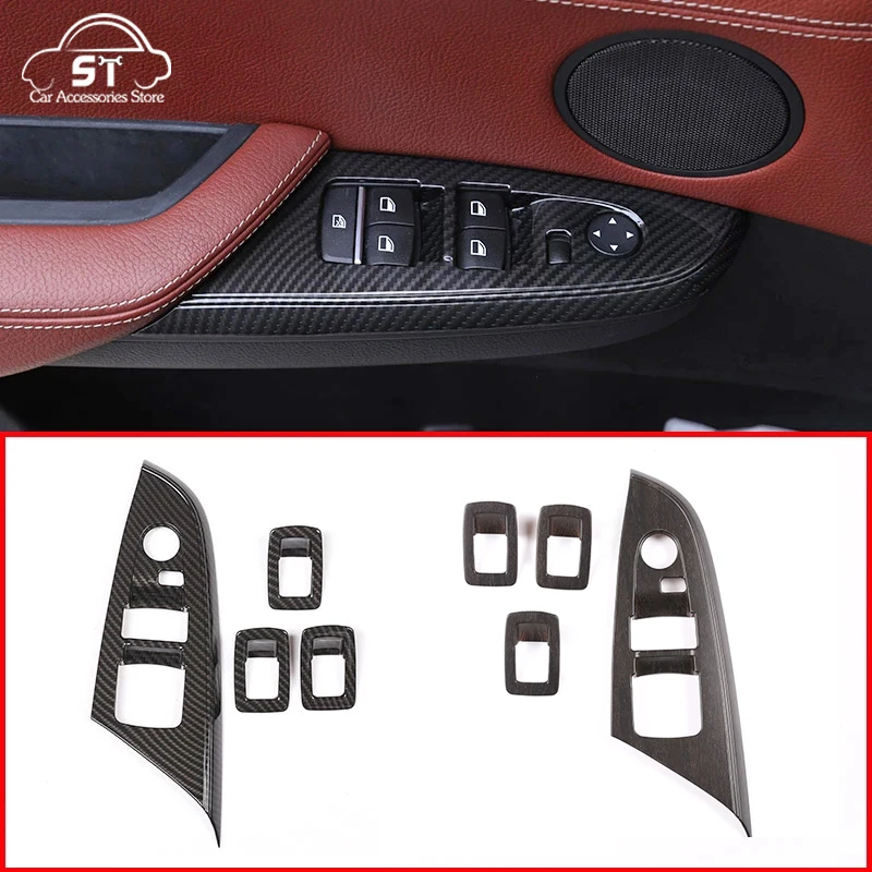 

LHDCar Window Lift Adjustment Button Cover Trim Stickers ABS Chrome For BMW X3 X4 F25 F26 2011-2017 Car Modification Accessories