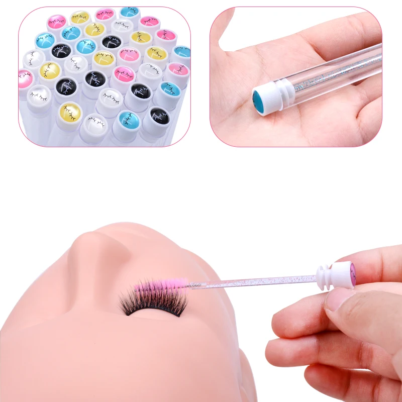 Reusable Eyelash Brush & Mascara Wand Case - 20-Pack Dust-Proof Makeup Applicator Tubes, Wholesale