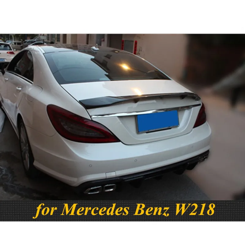 CLS Class стиль renntech спойлер багажника из углеродного волокна для Benz W218 CLS300 CLS350 CLS500