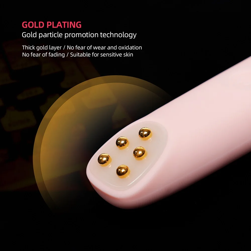 Eye Cream Roller EMS Vibration Heating Eye Massager Anti-Eye Wrinkle Dark Circles Eye Bags Remover Eyes Lifting Beauty Device