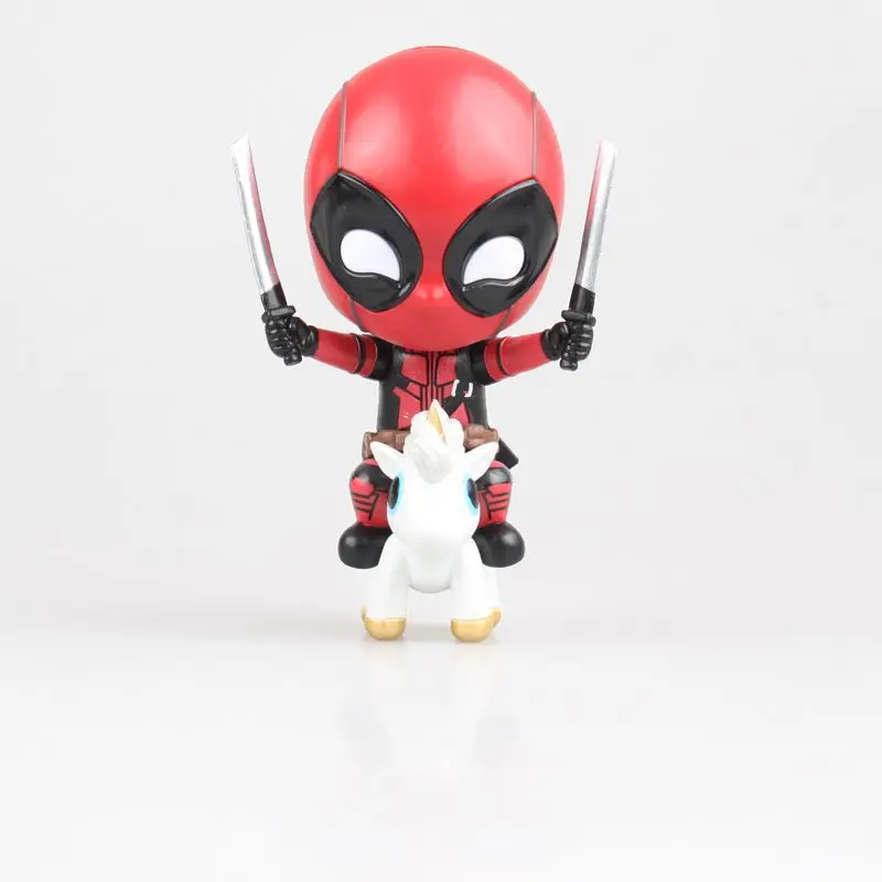 

Feihong Anime Deadpool Cute Rotating Riding Double Knife Deadpool G-Small Base Boxed Garage Kit