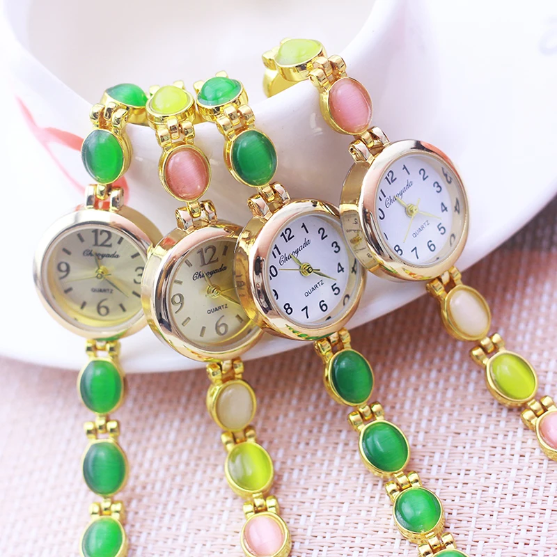 2025 Famous Brand Chaoyada Lady Women Jewelry Hand Catenary Wristwatch Mother Gifts Quartz Rhinestone Fashion Luxury Watches 2