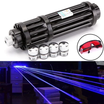 

Hunting High power Blue Laser Pointer 450nm Focusable Burning Laser sight Pointers Hunting burn match candle lit cigarette