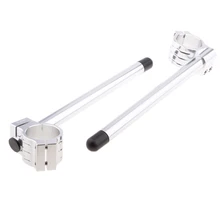 CNC Универсальный зажим для мотоцикла на руле 45 мм Замена стержней хром