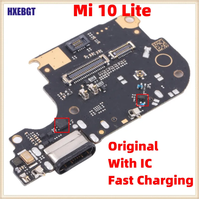 

Original For Xiaomi Mi 10 Lite 10Lite 5G With IC USB Charging Port Board 20W Fast Charging Dock Connector Flex Cable Parts