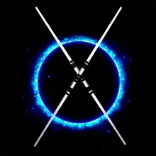 

Flashing Lightsaber Laser Double Sword Toy Combo With Sound Flashing Stick Props Toy laser sword