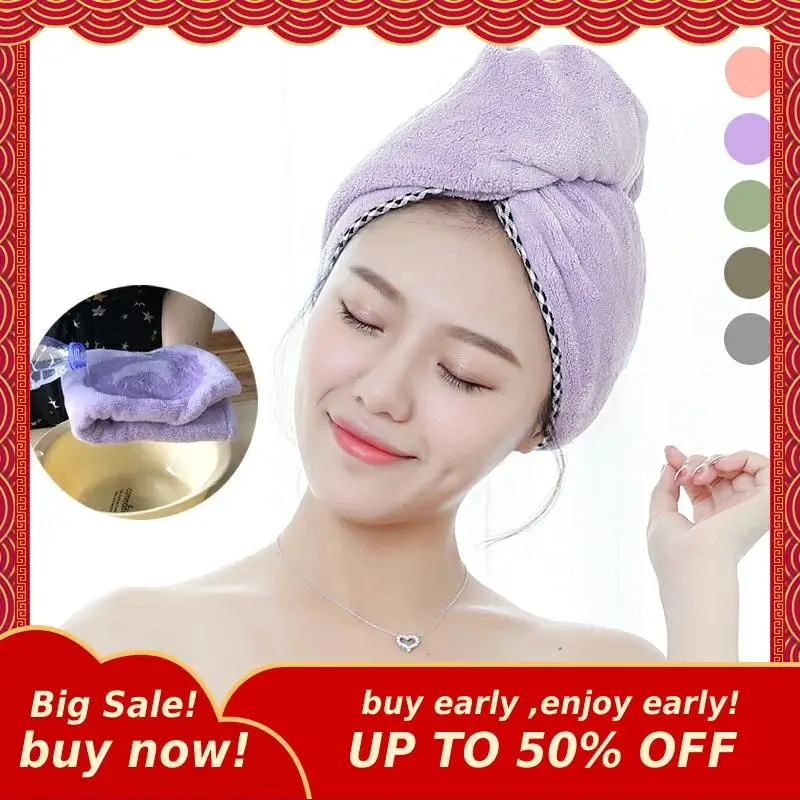 MIHE Women Hair Towel Bathroom Soft Super Absorbent Quick drying