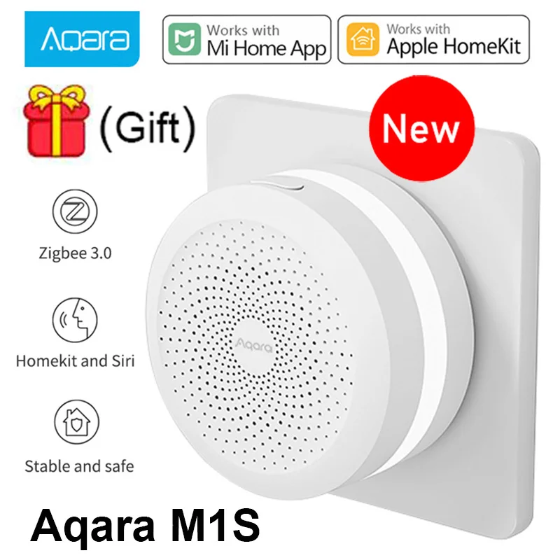 Xiaomi Aqara Hub M1s Mijia gateway Wireless ZigBee3.0 Smart Alarm system monitoring Lights Night light For Homekit Mi Home App |