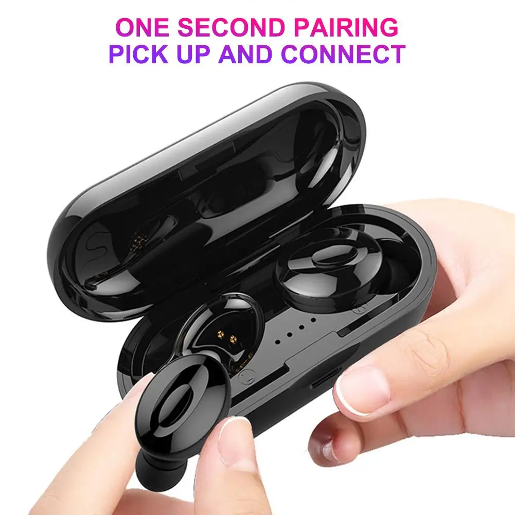 

Wireless Earphone Bluetooth V5.0 TWS IPX5 Waterproof Earbus Sports Gaming Headset With Charging Case For IOS Android